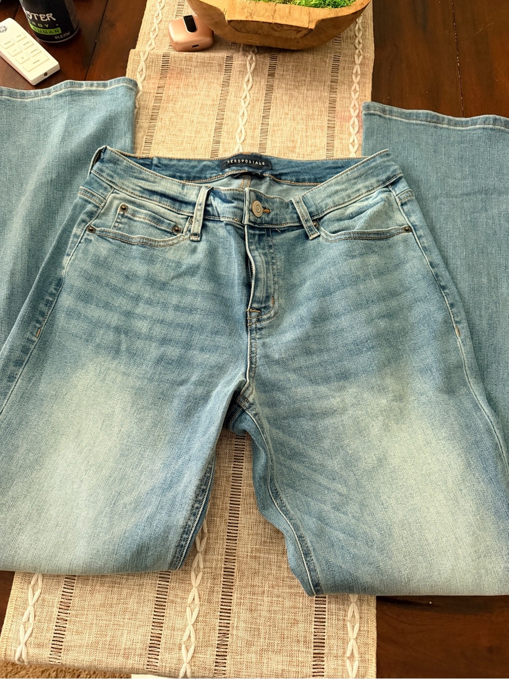 Aeropostale curvy mid rise jeans 8